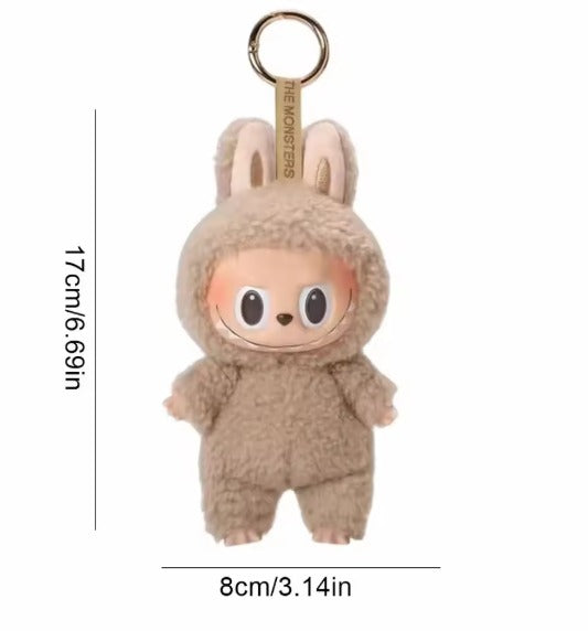 POP MART Labubu, Kawaii Monster Series Labubu, Macaron Pendant Doll Monster Keychain Birthday Gift.