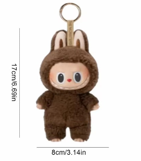 POP MART Labubu, Kawaii Monster Series Labubu, Macaron Pendant Doll Monster Keychain Birthday Gift.