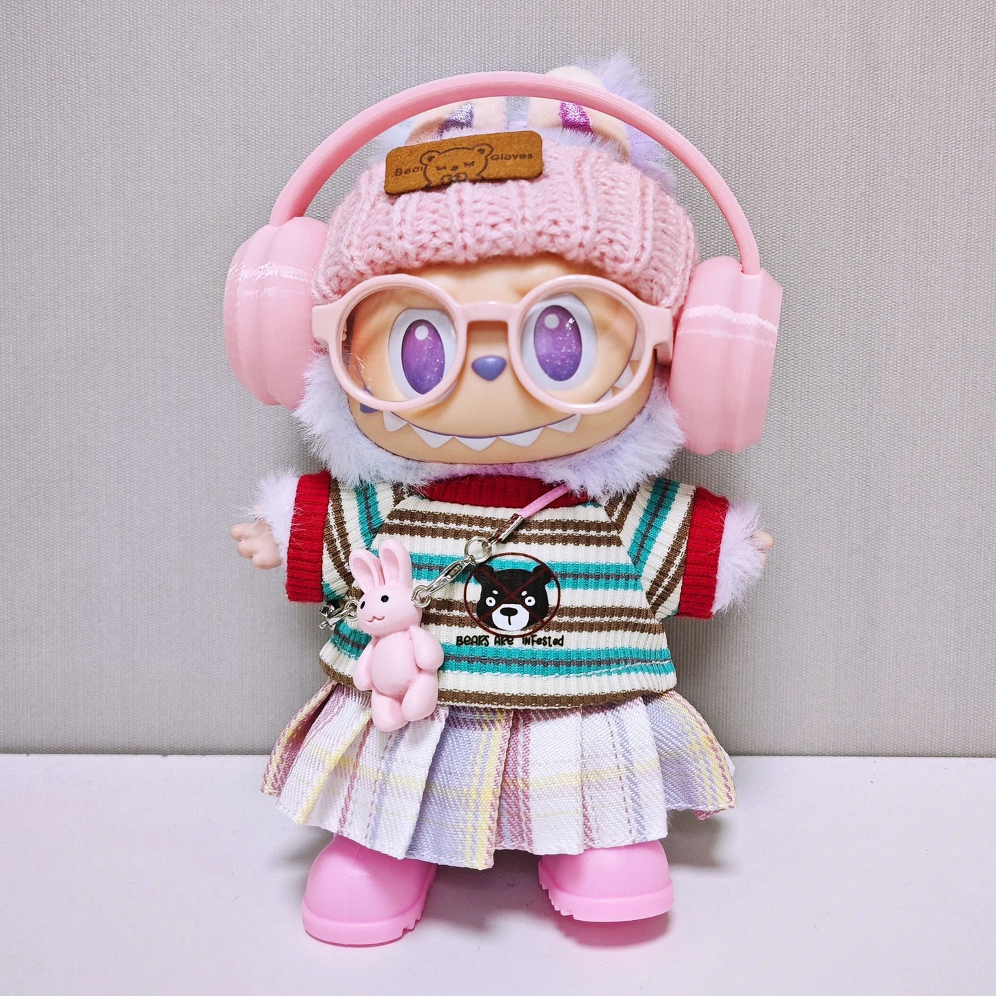 Clothes Set for POP MART LABUBU Plush Monsters DOLL Not included