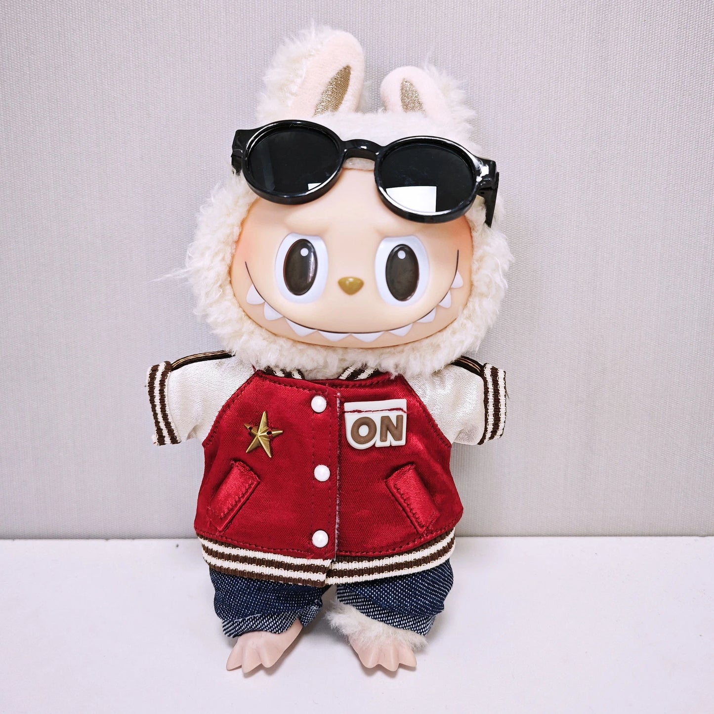 DIY Baseball Clothes Set for POP MART LABUBU Plush Monsters DOLL Not included