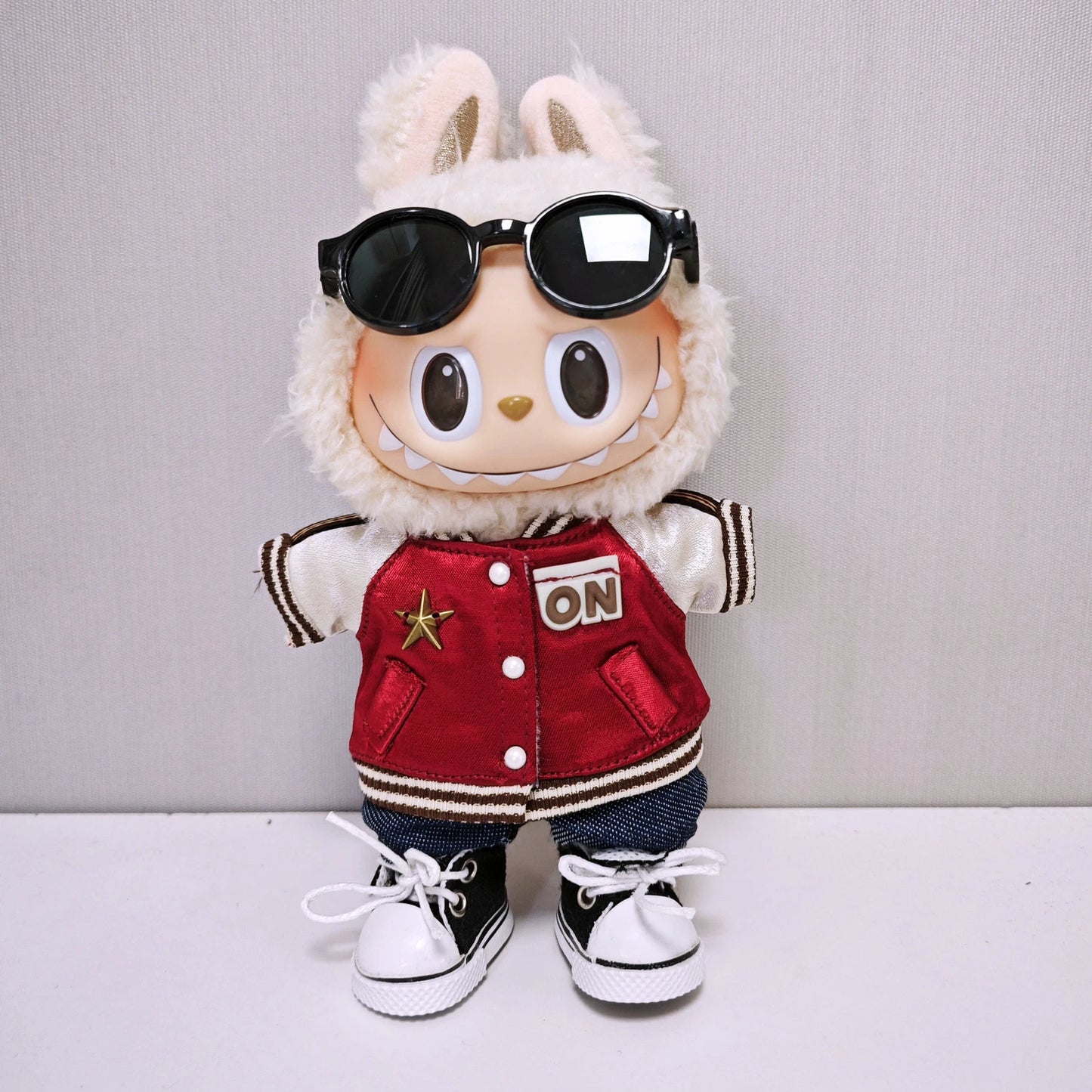DIY Baseball Clothes Set for POP MART LABUBU Plush Monsters DOLL Not included